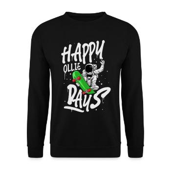 Skateboard Skate Skater - Sweat-shirt Unisexe - noir - Devant - Alina (178cm) & Michal (187cm)