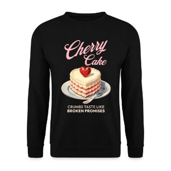 Cerises Tarte aux cerises Cadeau de cuisson - Sweat-shirt Unisexe - noir - Devant - Alina (178cm) & Michal (187cm)