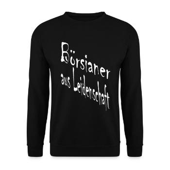 Börsianer aus Leidenschaft  - Unisex Pullover - Schwarz - Vorne - Alina (178cm) & Michal (187cm)