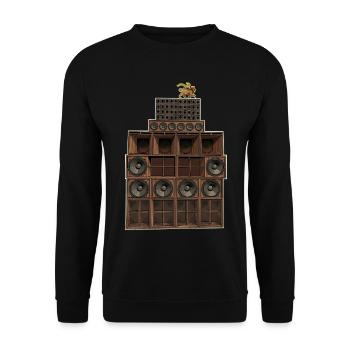 Reggae sound system - Unisex Sweatshirt - black - Front - Alina (178cm) & Michal (187cm)