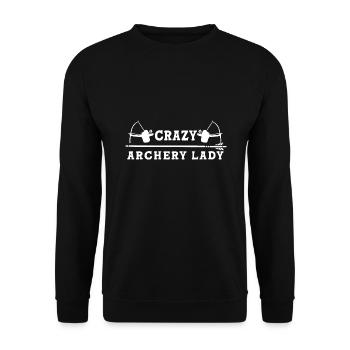 Archer Archer Arc et flèche - Sweat-shirt Unisexe - noir - Devant - Alina (178cm) & Michal (187cm)