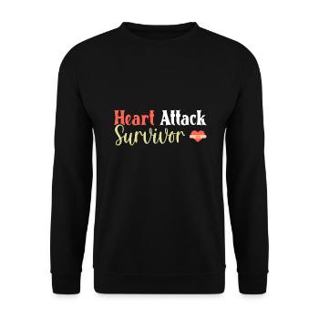 Crise cardiaque Chirurgie cardiaque Chirurgie Hospital - Sweat-shirt Unisexe - noir - Devant - Alina (178cm) & Michal (187cm)