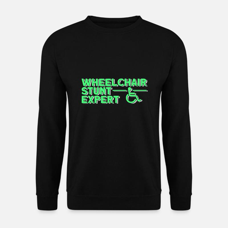 Rollstuhl Rollstuhlfahrer - Unisex Pullover - Schwarz