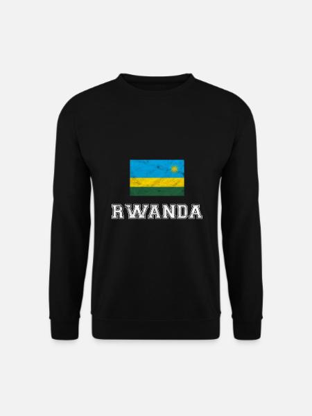 Drapeau du Rwanda cadeau Afrique kinyarwanda - Sweat-shirt Unisexe - noir