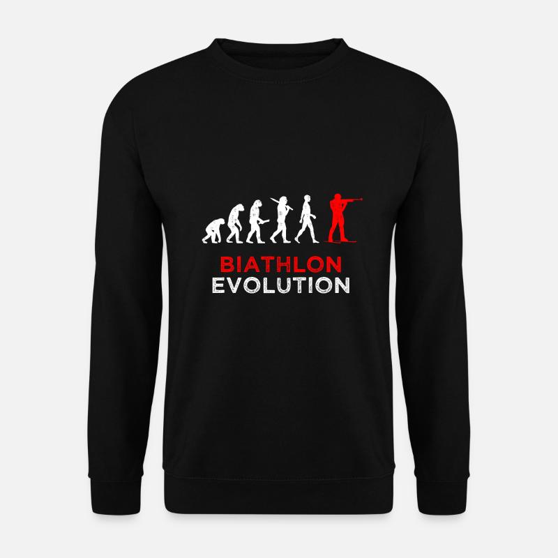 Biathlon Evolution Biathlet Spruch - Unisex Pullover - Schwarz