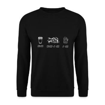 Motocyclisme Supersport Biker Biker Biker - Sweat-shirt Unisexe - noir - Devant - Alina (178cm) & Michal (187cm)