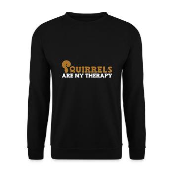 Écureuil - Sweat-shirt Unisexe - noir - Devant - Alina (178cm) & Michal (187cm)