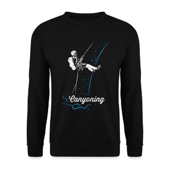 Canyoning - Unisex Pullover - Schwarz - Vorne - Alina (178cm) & Michal (187cm)