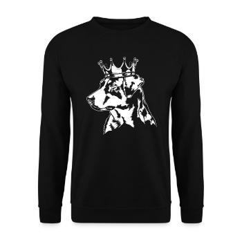 Appenzeller Mountain Dog Krone Dogs Dog Wilsigns - Unisex Sweatshirt - black - Front - Alina (178cm) & Michal (187cm)