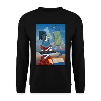 The Hills - Unisex Pullover - Schwarz - Vorne - Alina (178cm) & Michal (187cm)