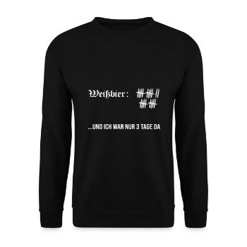 bayern weißbier bierzelt hüttengaudi - Unisex Pullover - Schwarz - Vorne - Alina (178cm) & Michal (187cm)