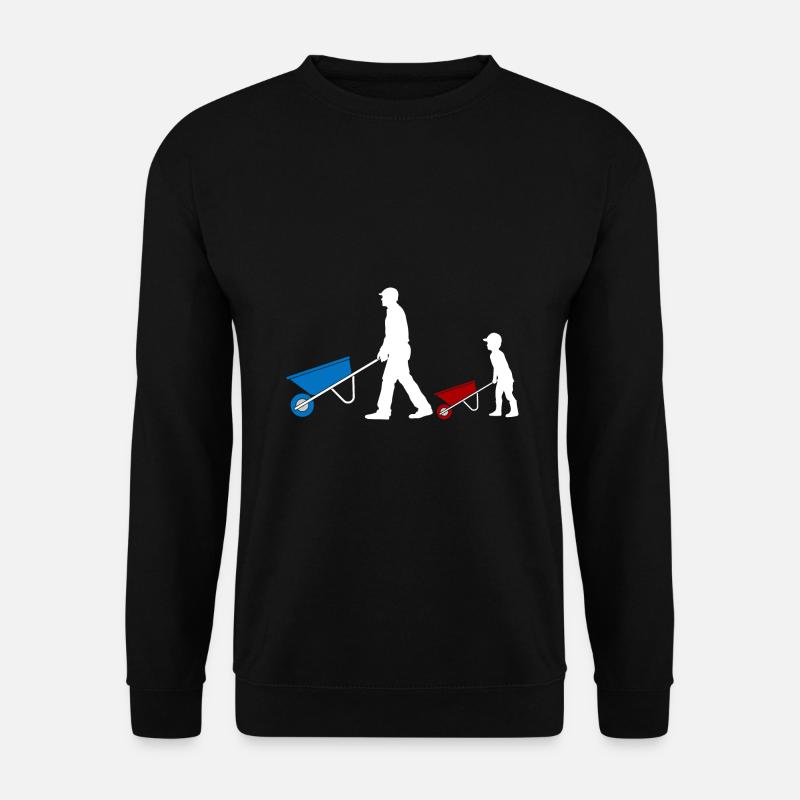 Vater & Sohn Wie Der Papa So Der Sohn Partnerlook - Unisex Pullover - Schwarz