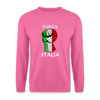 italie Faust Forza Italia - Sweat-shirt Unisexe - rose - Devant