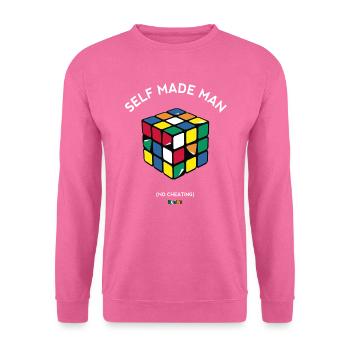 Rubik's Cube Self Made Man No Cheating - Unisex Sweatshirt - pink - Front