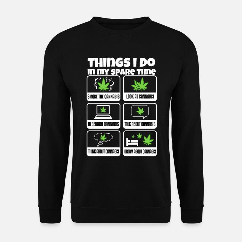 Cannabis - Unisex Pullover - Schwarz