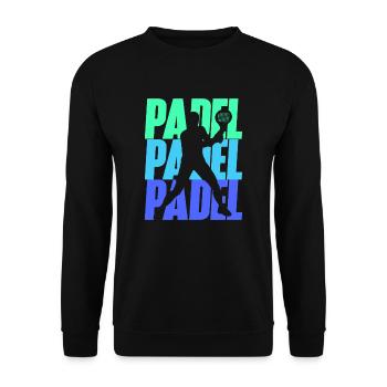 Padel Player Padel Tennis Boys Padel Player - Unisex Sweatshirt - black - Front - Alina (178cm) & Michal (187cm)