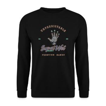Unpredictable freezing hands (weathered) - Unisex Sweatshirt - black - Front - Alina (178cm) & Michal (187cm)