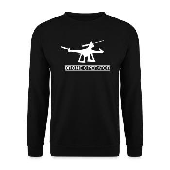 Dronen drones Quadrocopter Pilote cadeau de cadeau - Sweat-shirt Unisexe - noir - Devant - Alina (178cm) & Michal (187cm)