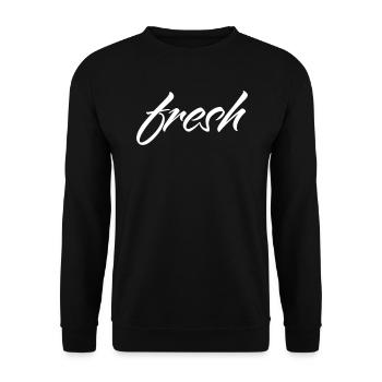 Fresh - Unisex Sweatshirt - black - Front - Alina (178cm) & Michal (187cm)