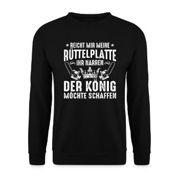 Straßenbauer/Straßenbau/Asphaltbauer/Geschenk - Unisex Pullover - Schwarz - Vorne - Alina (178cm) & Michal (187cm)