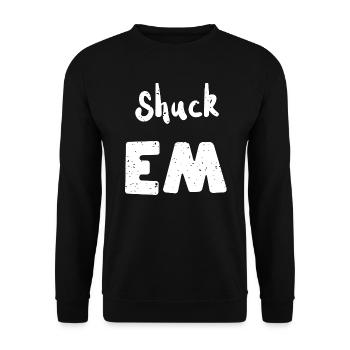 Shuck Em - Shellfish - Unisex Pullover - Schwarz - Vorne - Alina (178cm) & Michal (187cm)