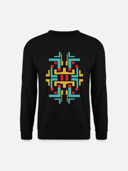 Abstrakte Farbkunst - Unisex Pullover - Schwarz