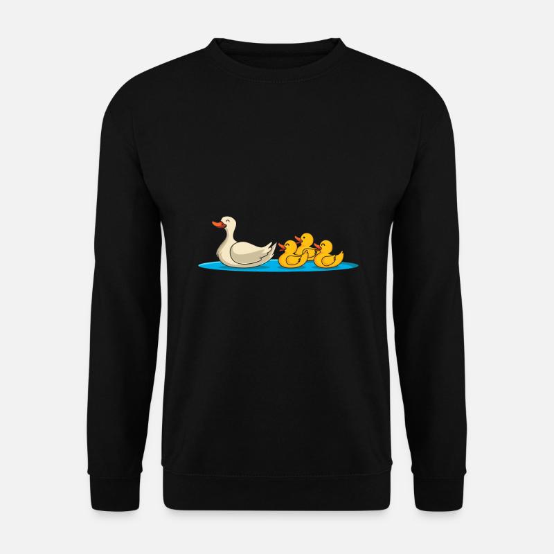 Ente Küken - Entenfamilie - Unisex Pullover - Schwarz