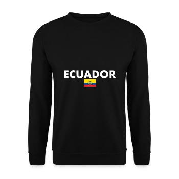 Équateur Drapeau équatorien - Sweat-shirt Unisexe - noir - Devant - Alina (178cm) & Michal (187cm)