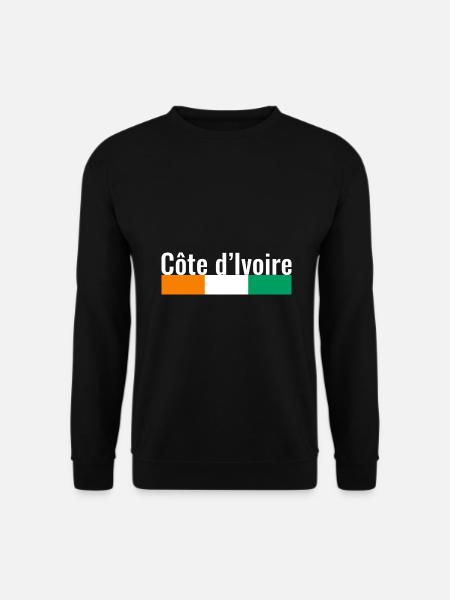 Côte d'Ivoire Côte d'Ivoire Ivorian Flag - Unisex Sweatshirt - black
