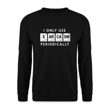 Sarcasm - funny chemistry T-Shirt - Sweat-shirt Unisexe - noir - Devant - Alina (178cm) & Michal (187cm)