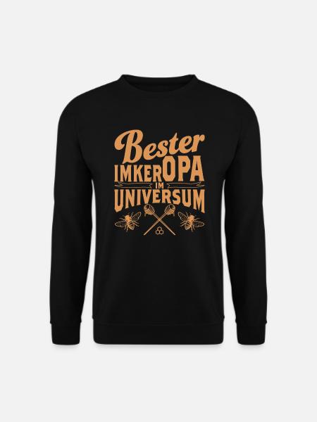 Bester Imker Opa im Universum - Unisex Pullover - Schwarz