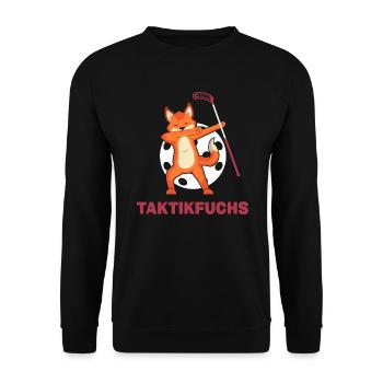 floorball unihockey floorballtaktik bandy - Unisex Pullover - Schwarz - Vorne - Alina (178cm) & Michal (187cm)