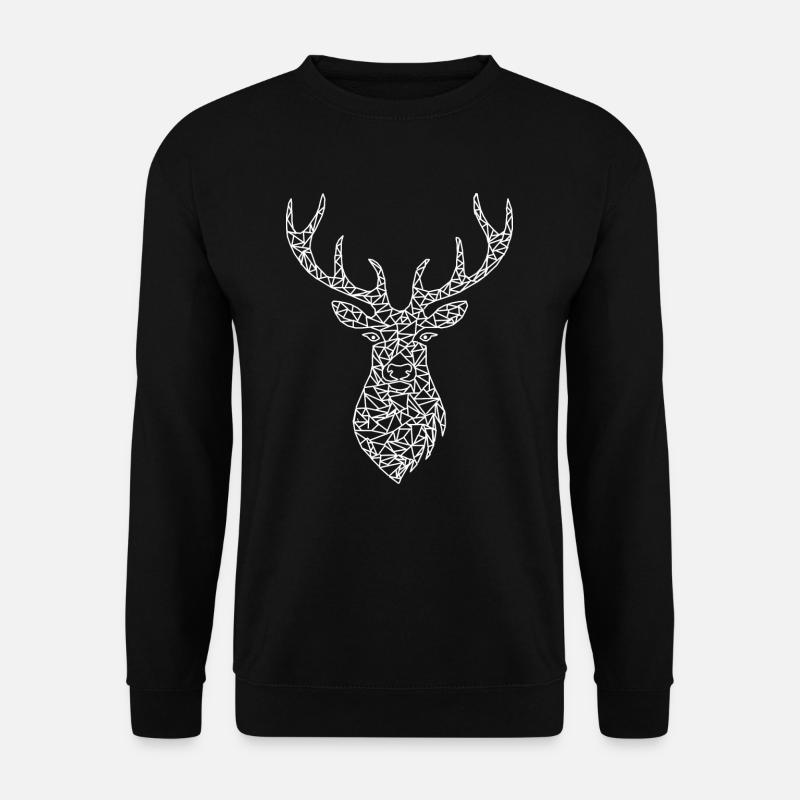 géométrique Hirsch - Sweat-shirt Unisexe - noir