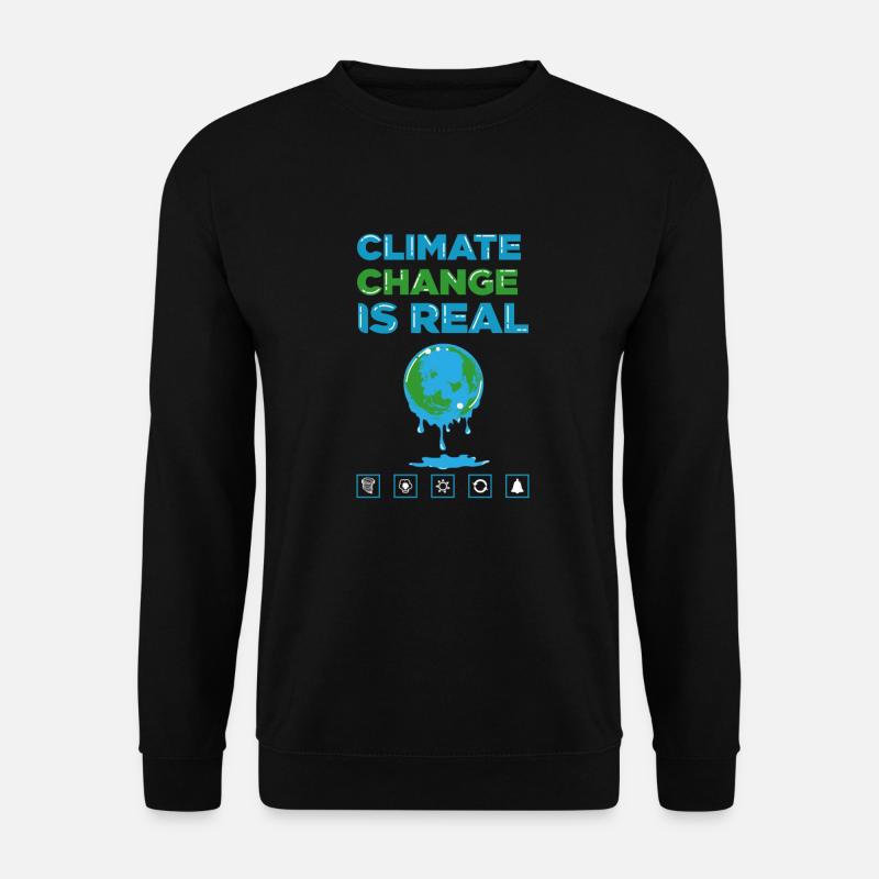 Klimawandel Klimaschutz CO2 Shirt Geschenk - Unisex Pullover - Schwarz