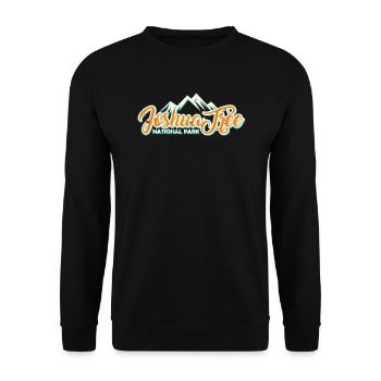 Joshua Tree National Park Retro Vintage - Unisex Sweatshirt - black - Front - Alina (178cm) & Michal (187cm)