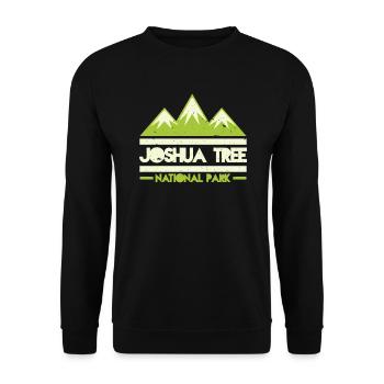 Joshua Tree National Park Retro Vintage - Unisex Sweatshirt - black - Front - Alina (178cm) & Michal (187cm)