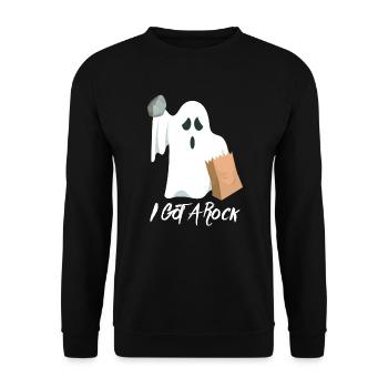 I Got A Rock Ghost - Sweat-shirt Unisexe - noir - Devant - Alina (178cm) & Michal (187cm)