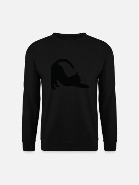 Cat Yoga - Unisex Pullover - Schwarz