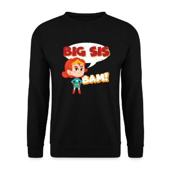 Big Sister Superhero - Sweat-shirt Unisexe - noir - Devant - Alina (178cm) & Michal (187cm)