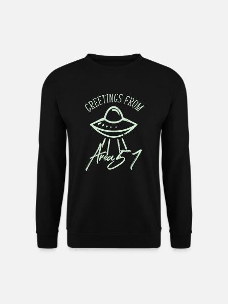 Alien Ufo - Unisex Pullover - Schwarz