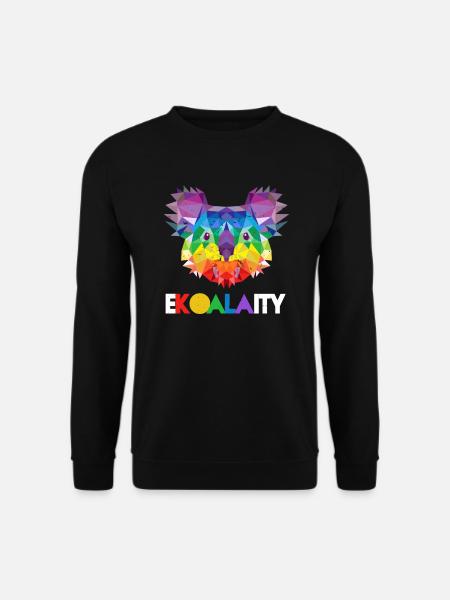 Koala Rainbow Flag Gay Pride - Unisex Pullover - Schwarz