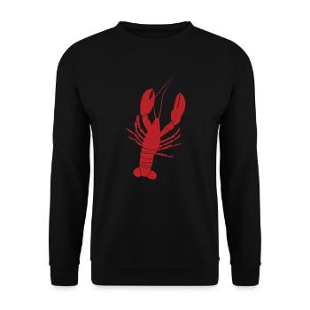 Lobster Vintage - Unisex Pullover - Schwarz - Vorne - Alina (178cm) & Michal (187cm)