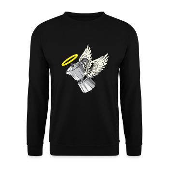Black Coffee - No Sugar No Milk - Unisex Pullover - Schwarz - Vorne - Alina (178cm) & Michal (187cm)
