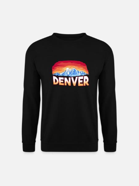 State - Rocky Mountain Sunset - Denver - Unisex Pullover - Schwarz
