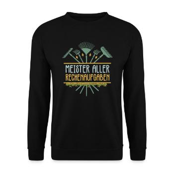Gärtner Hobbygärtner - Meister Aller - Unisex Pullover - Schwarz - Vorne - Alina (178cm) & Michal (187cm)