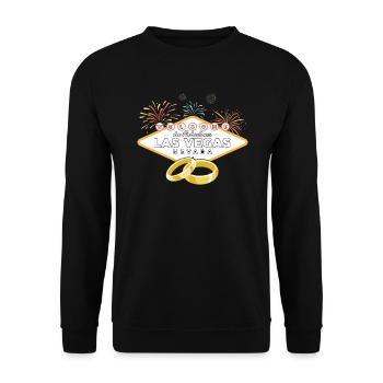 Wedding - Welcome To Fabulous Las Vegas Nevada - - Unisex Pullover - Schwarz - Vorne - Alina (178cm) & Michal (187cm)