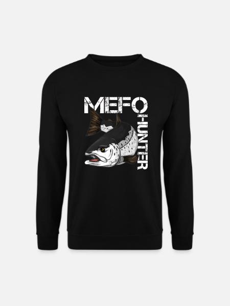 Meerforelle Angeln - MeFo - Unisex Pullover - Schwarz