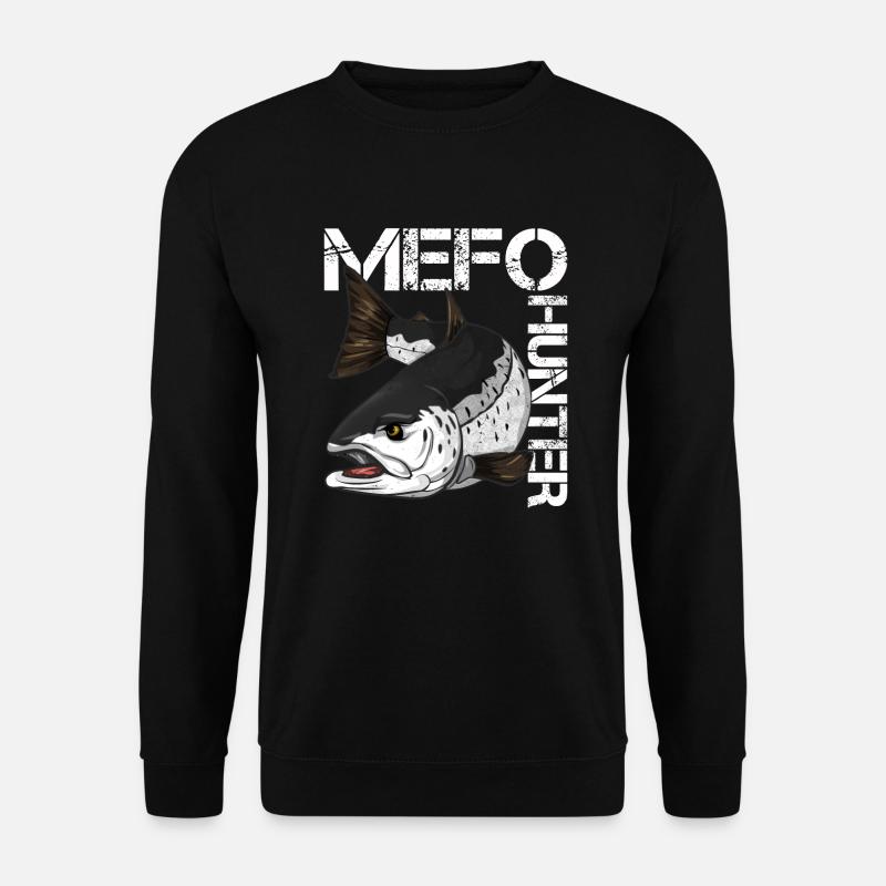 Meerforelle Angeln - MeFo - Unisex Pullover - Schwarz