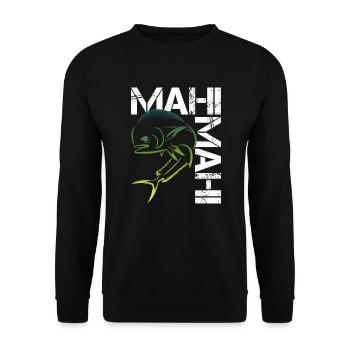 Mahi Mahi pesce - Felpa unisex - nero - Fronte - Alina (178cm) & Michal (187cm)