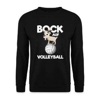 Sentez-vous comme du volleyball - Joueur de volleyball drôle - Sweat-shirt Unisexe - noir - Devant - Alina (178cm) & Michal (187cm)